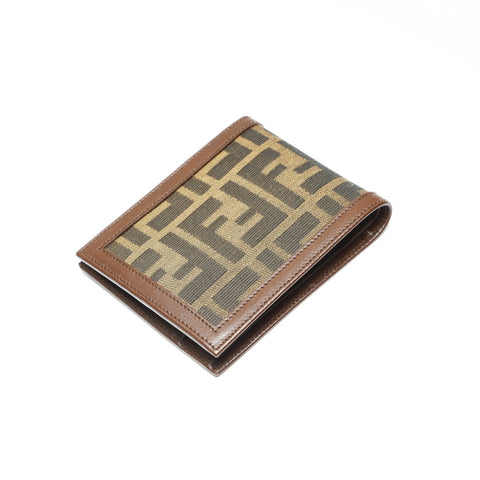 FENDI Zucca canvas Bifold Wallet Brown WS23874