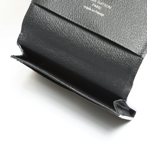 LOUIS VUITTON 2020 Damier Envelope Carte de Visite Card Case black WS23876