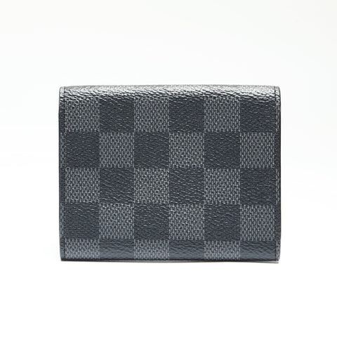 LOUIS VUITTON 2020 Damier Envelope Carte de Visite Card Case black WS23876