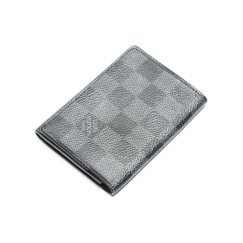 LOUIS VUITTON 2020 Damier Envelope Carte de Visite Card Case black WS23876