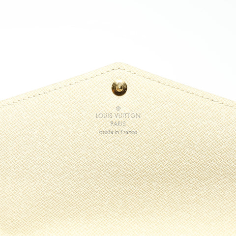 LOUIS VUITTON 2014 Damier Portefeuille Josephine Purse white WS23877