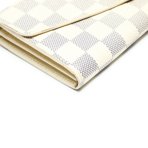 LOUIS VUITTON 2014 Damier Portefeuille Josephine Purse white WS23877