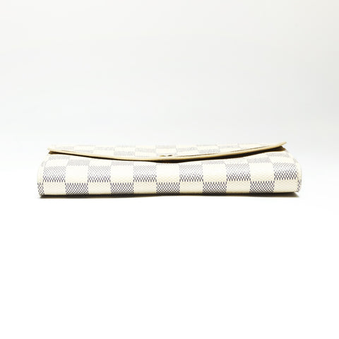 LOUIS VUITTON 2014 Damier Portefeuille Josephine Purse white WS23877