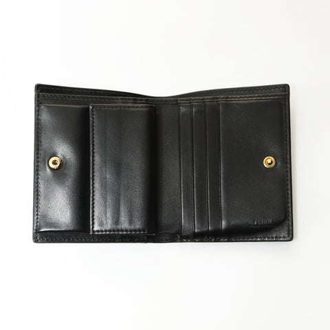 FENDI Leather F is Bifold Wallet black WS23878