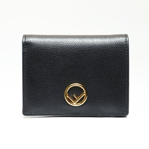 FENDI Leather F is Bifold Wallet black WS23878