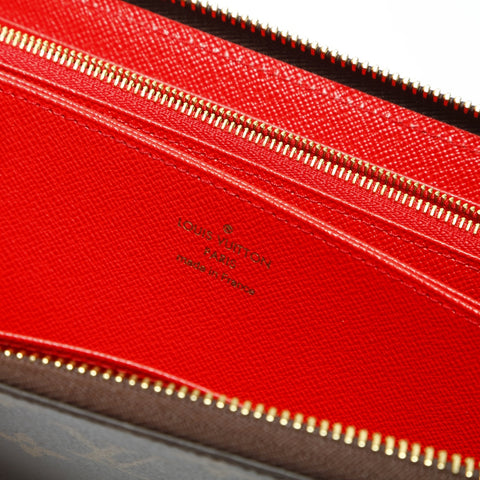 LOUIS VUITTON 2022-2025 Monogram Zippy Wallet Purse Brown WS23881