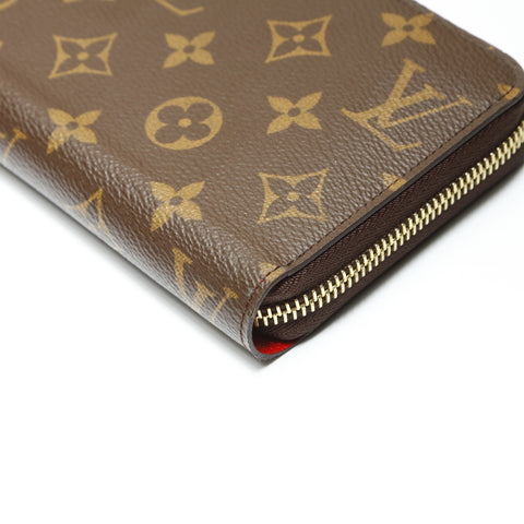 LOUIS VUITTON 2022-2025 Monogram Zippy Wallet Purse Brown WS23881