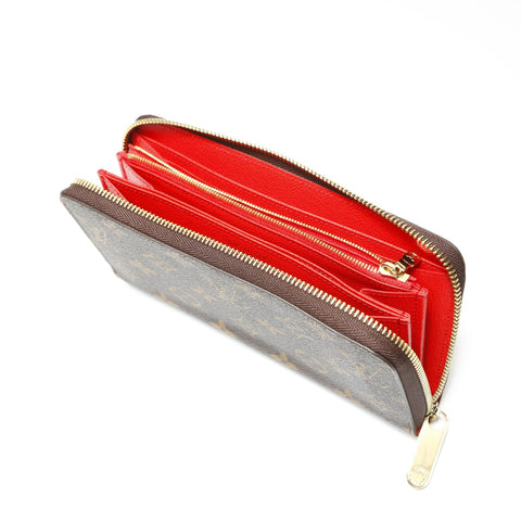 LOUIS VUITTON 2022-2025 Monogram Zippy Wallet Purse Brown WS23882