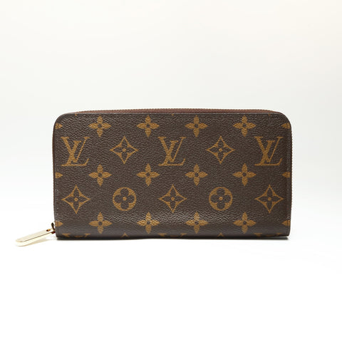 LOUIS VUITTON 2022-2025 Monogram Zippy Wallet Purse Brown WS23882