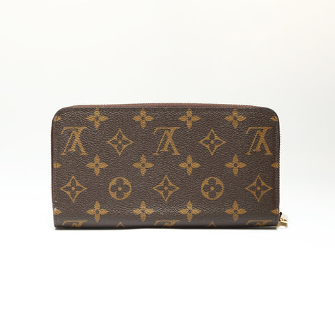 LOUIS VUITTON 2022-2025 Monogram Zippy Wallet Purse Brown WS23882