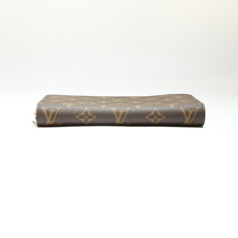 LOUIS VUITTON 2022-2025 Monogram Zippy Wallet Purse Brown WS23882