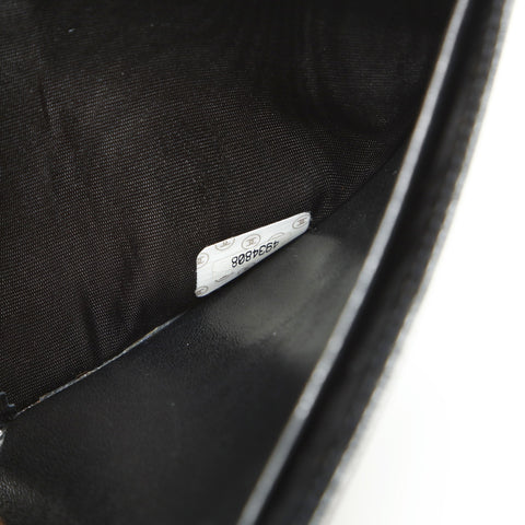 CHANEL No. 4 1996-1997 Caviar Skin COCO Mark Bifold Wallet black WS23883