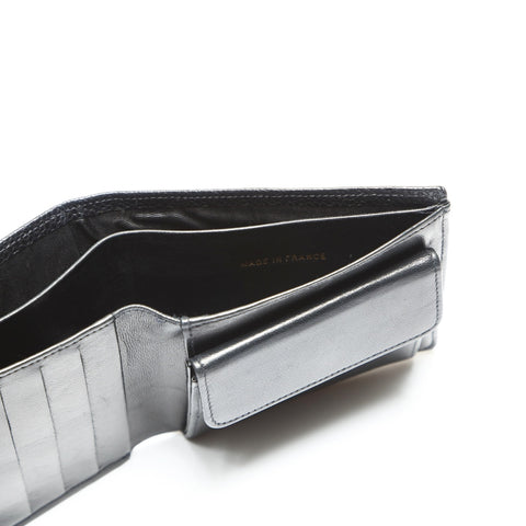 CHANEL No. 4 1996-1997 Caviar Skin COCO Mark Bifold Wallet black WS23883