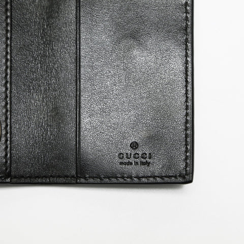 GUCCI GG embossed leather Key holder  black WS23884