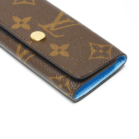 LOUIS VUITTON 2022-2025 Monogram Blue Multicles4 Japan Limited Edition Key holder  Brown WS23889