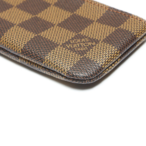 LOUIS VUITTON 2017 Damier Pochette Cle Coin case Brown WS23891