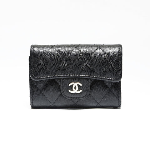 CHANEL No. 31 2021-2022 Classic Flap Matelasse 4-piece Set Key holder leather black WS23894