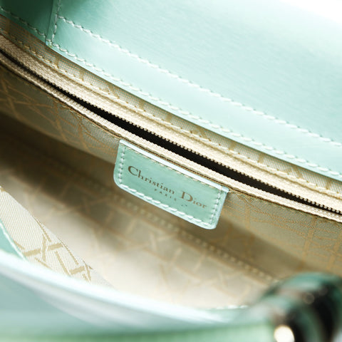 Christian Dior Maris Pearl PVC Handbag green WS23897