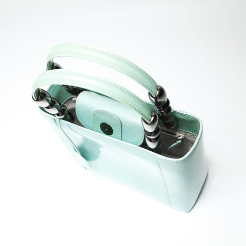 Christian Dior Maris Pearl PVC Handbag green WS23897