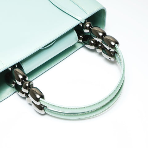 Christian Dior Maris Pearl PVC Handbag green WS23897