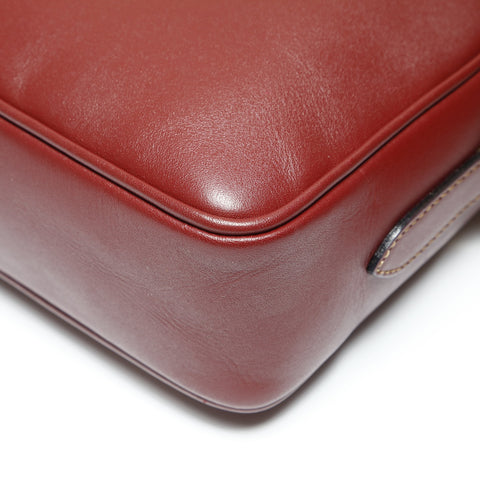 CARTIER Leather camera bag Must Do Shoulder Bag Red WS23899