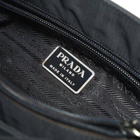 PRADA Nylon Handbag black WS23900