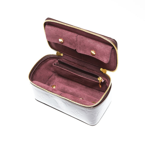 LOUIS VUITTON 2009 Vernis Amaranth Jewel Case Pouch Brown WS23903