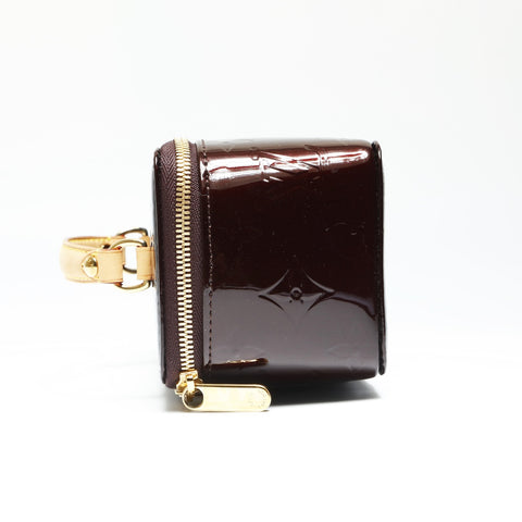 LOUIS VUITTON 2009 Vernis Amaranth Jewel Case Pouch Brown WS23903