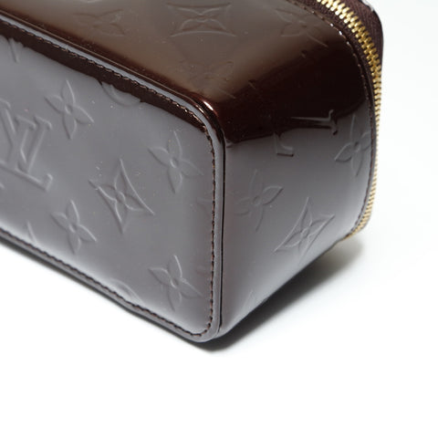LOUIS VUITTON 2009 Vernis Amaranth Jewel Case Pouch Brown WS23903