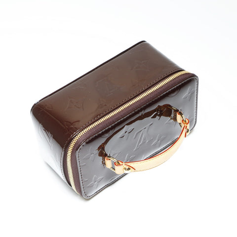 LOUIS VUITTON 2009 Vernis Amaranth Jewel Case Pouch Brown WS23903