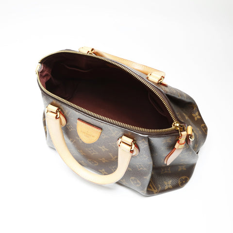 LOUIS VUITTON 2020 Monogram Riboly PM Handbag Brown WS23907