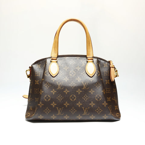 LOUIS VUITTON 2020 Monogram Riboly PM Handbag Brown WS23907