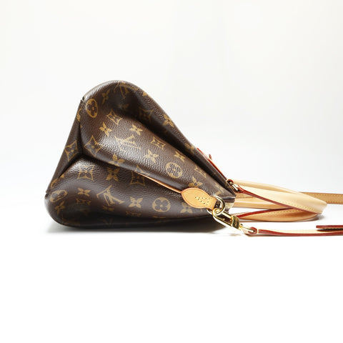 LOUIS VUITTON 2020 Monogram Riboly PM Handbag Brown WS23907