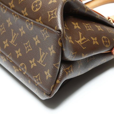 LOUIS VUITTON 2020 Monogram Riboly PM Handbag Brown WS23907