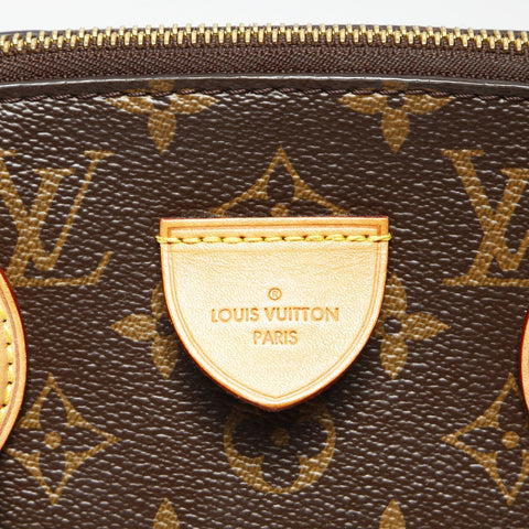 LOUIS VUITTON 2020 Monogram Riboly PM Handbag Brown WS23907