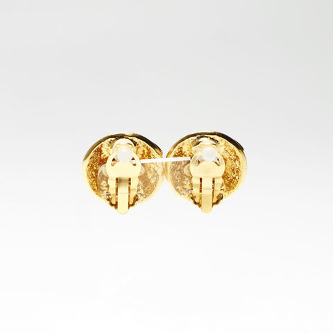 CHANEL 94P 1996 Round COCO Mark Earring gold WS23911