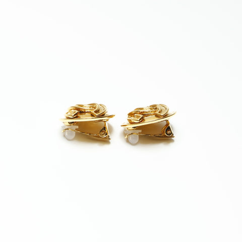 CHANEL 94P 1996 Round COCO Mark Earring gold WS23911