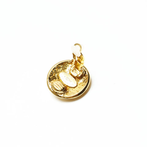 CHANEL 94P 1996 Round COCO Mark Earring gold WS23911