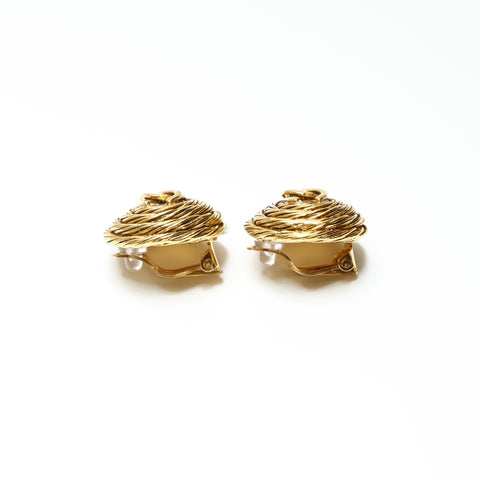 CHANEL 94A 1994 Round COCO Mark Earring gold WS23913