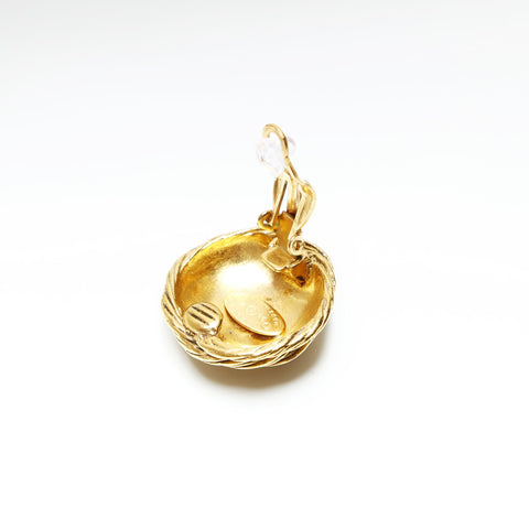 CHANEL 94A 1994 Round COCO Mark Earring gold WS23913