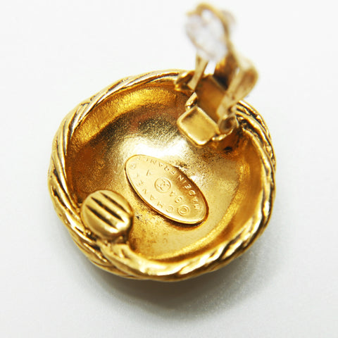 CHANEL 94A 1994 Round COCO Mark Earring gold WS23913