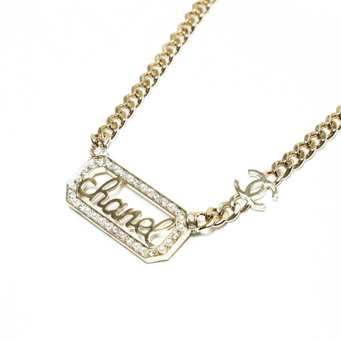 CHANEL 23B 2023 logo Chain Necklace gold WS23917