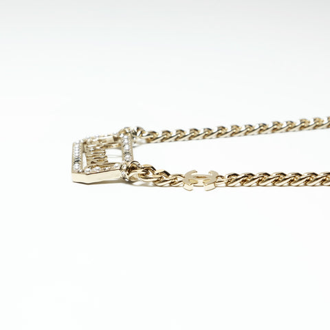 CHANEL 23B 2023 logo Chain Necklace gold WS23917