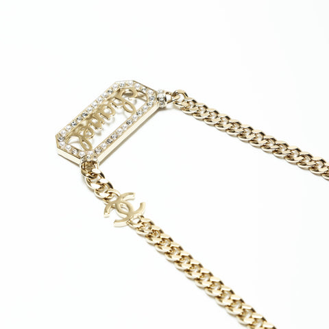 CHANEL 23B 2023 logo Chain Necklace gold WS23917