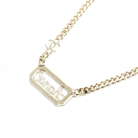 CHANEL 23B 2023 logo Chain Necklace gold WS23917