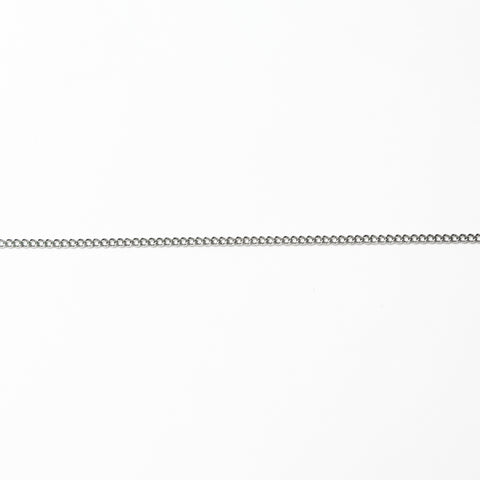 CHANEL 06V 2006 COCO Mark Black Necklace Silver WS23919