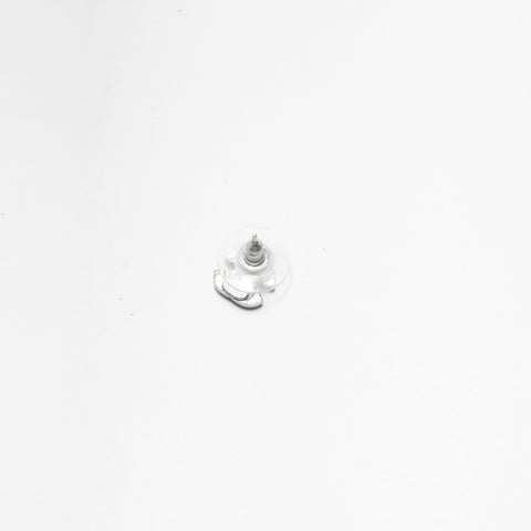 CHANEL 07A 2007 COCO Mark Rhinestone Pierce Silver WS23925