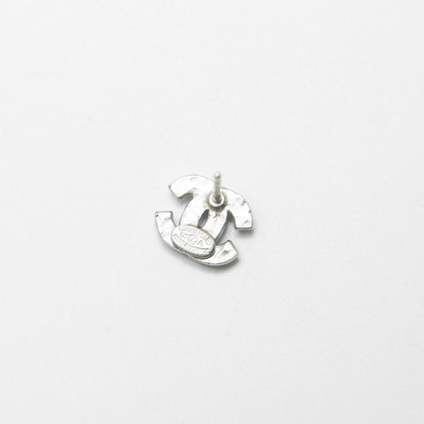 CHANEL 07A 2007 COCO Mark Rhinestone Pierce Silver WS23925