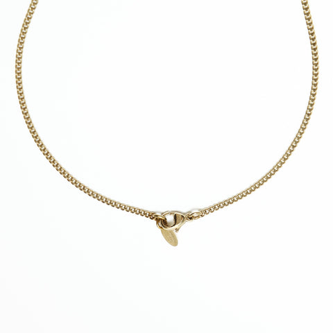 CHANEL 05V 2005 COCO Mark Rhinestone Necklace gold WS23927