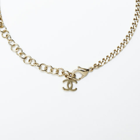 CHANEL C24B 2024 Pearl COCO Mark Necklace gold WS23930
